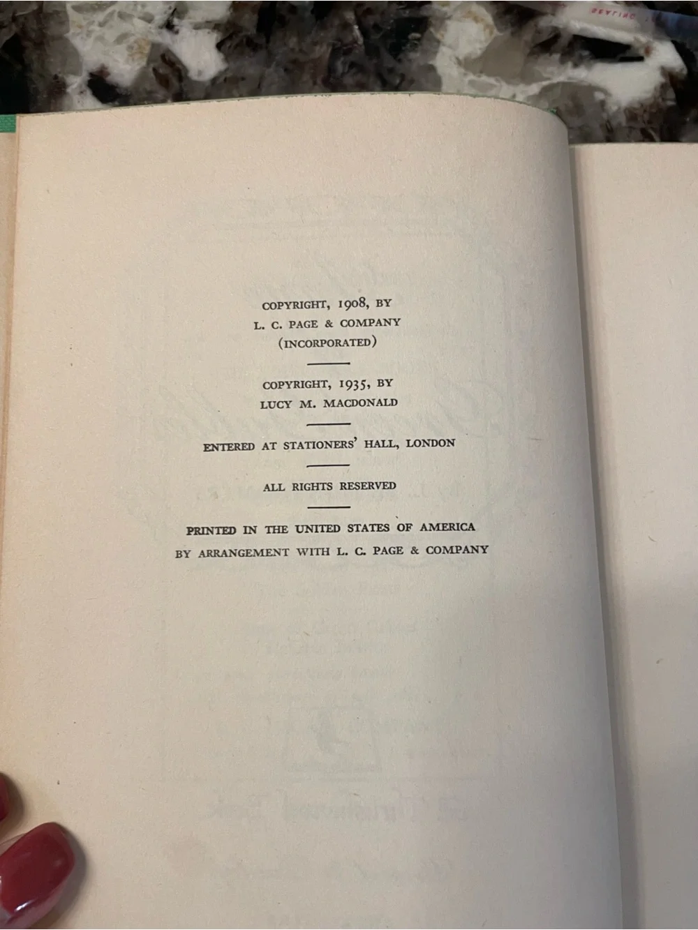 1935 Anne of Green Gables & Anne of Avonlea Set, A Thrushwood Books Vintage